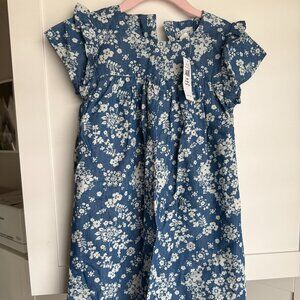 NWT Floral GAP Denim-like Dress Size 5 years